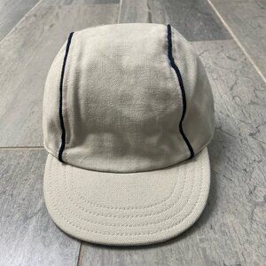 Gymboree Cotton Baseball Themed Baseball Cap Hat Cream Black Size 6-18 months